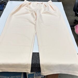 And Now This Cream Wide-Leg Pants